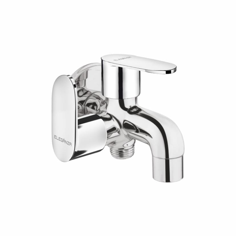 2 Way Bib Cock New With Wall Flange (304)